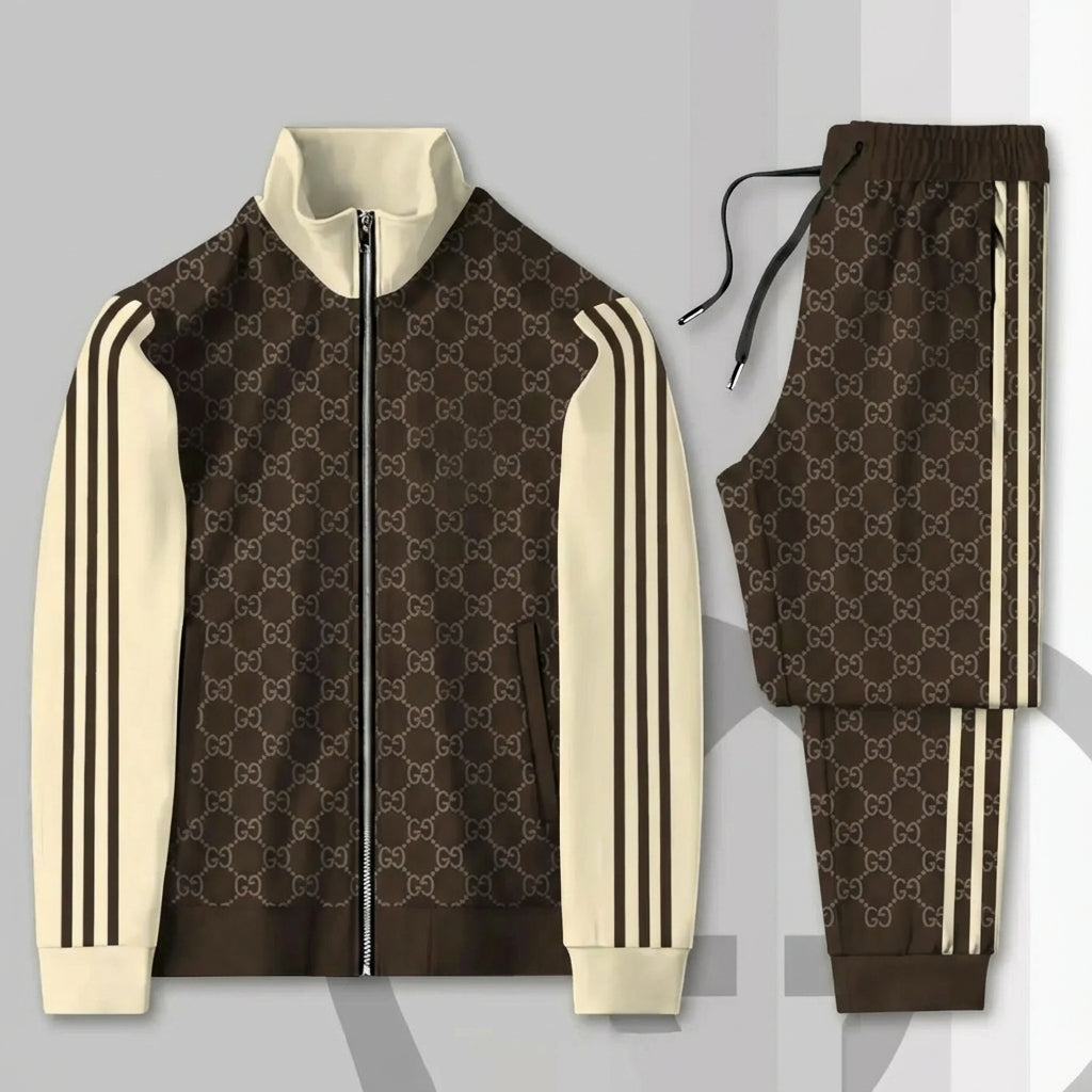 Premium Stand Collar Jacket & Pants Set